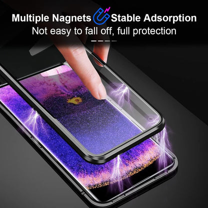 Exclusive Privacy Magnetic Glass Phone Case With 360° Protection ( Oppo )