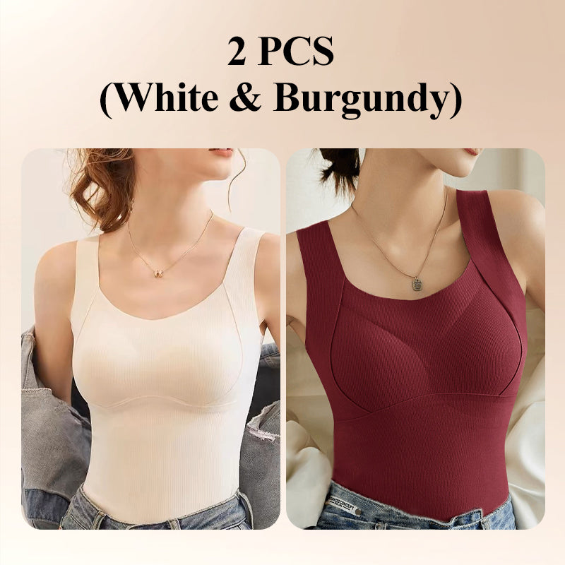 🎁Winter Hot Sale 40% OFF😍Thickened Warm Tank Top with Shelf Bra