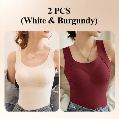 🎁Winter Hot Sale 40% OFF😍Thickened Warm Tank Top with Shelf Bra