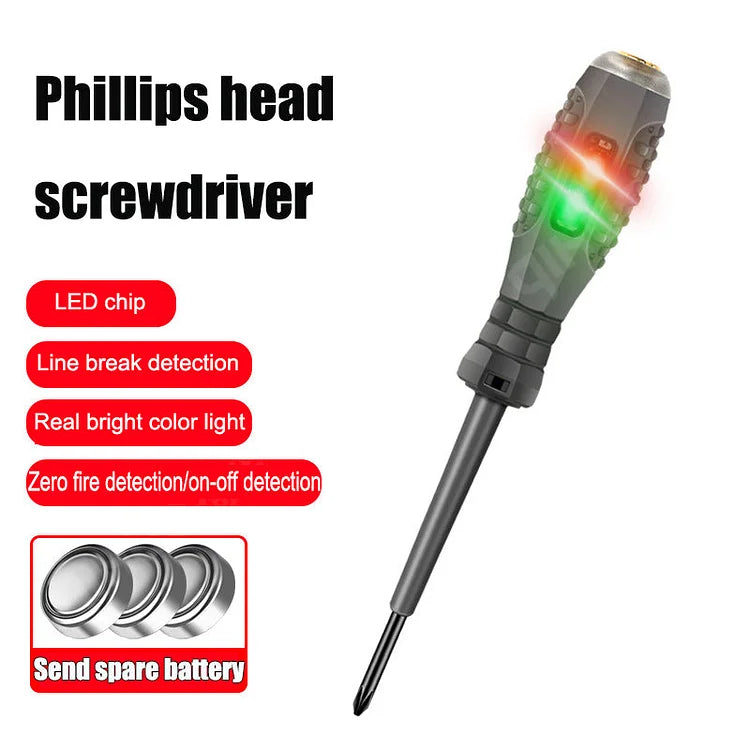 【🔥Hot Sale】2-in-1  High Torque Strong Magnetic Screwdriver Electricity Detector