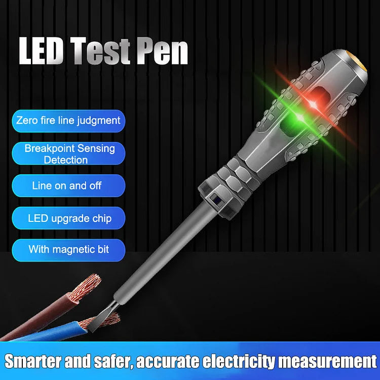 【🔥Hot Sale】2-in-1  High Torque Strong Magnetic Screwdriver Electricity Detector