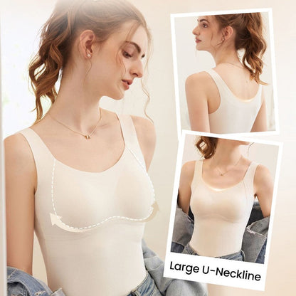 🎁Winter Hot Sale 40% OFF😍Thickened Warm Tank Top with Shelf Bra