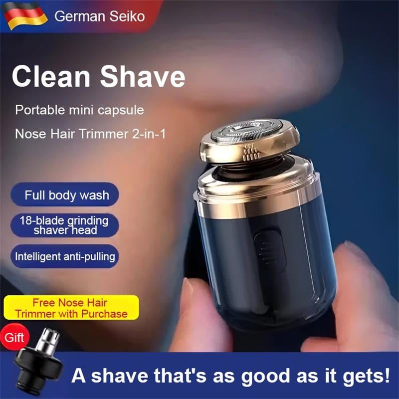 🔥Hot Sale🔥-2 in 1 Mini Portable Electric Shaver