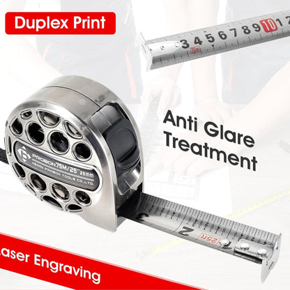 📏✨7.5m Corrosion-Resistant Stainless Steel Telescopic Metric Ruler – Precision in Every Measure! 🔧