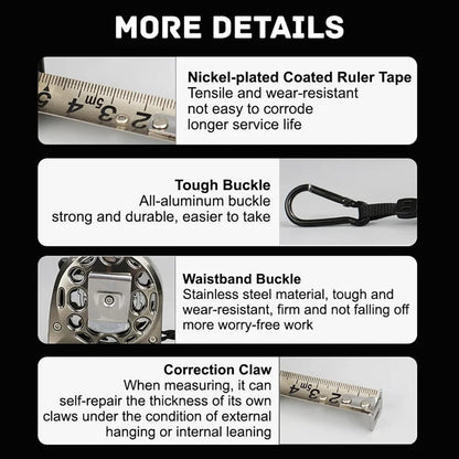 📏✨7.5m Corrosion-Resistant Stainless Steel Telescopic Metric Ruler – Precision in Every Measure! 🔧