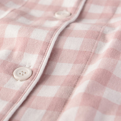 【🔥Hot Sale】100% Cotton Flannel Long-Sleeve Pajama Set