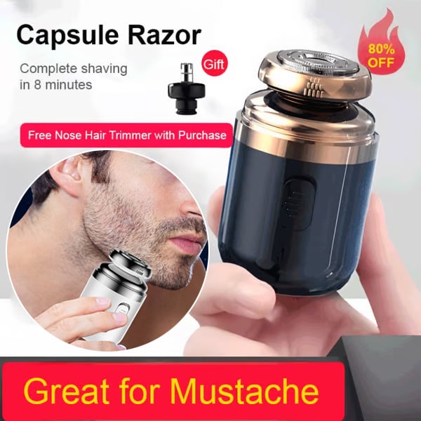 🔥Hot Sale🔥-2 in 1 Mini Portable Electric Shaver