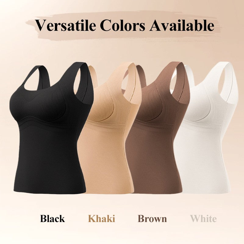 🎁Winter Hot Sale 40% OFF😍Thickened Warm Tank Top with Shelf Bra