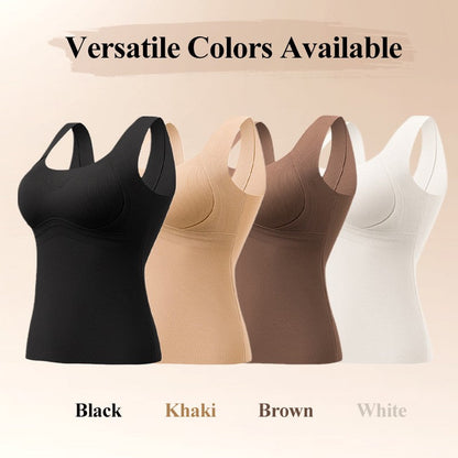 🎁Winter Hot Sale 40% OFF😍Thickened Warm Tank Top with Shelf Bra