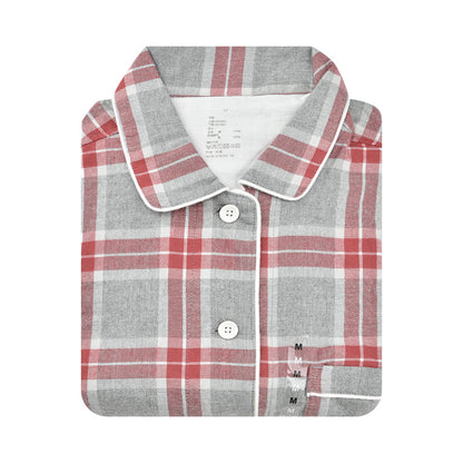 【🔥Hot Sale】100% Cotton Flannel Long-Sleeve Pajama Set