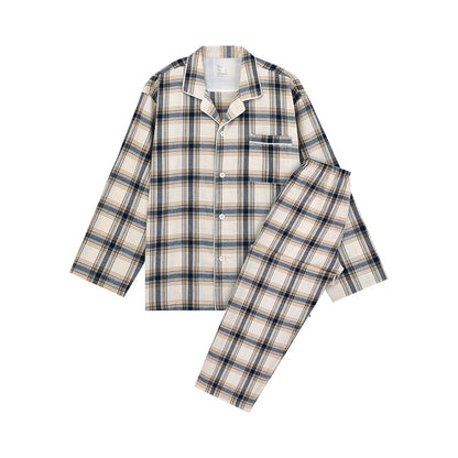 【🔥Hot Sale】100% Cotton Flannel Long-Sleeve Pajama Set