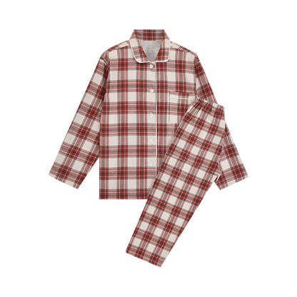 【🔥Hot Sale】100% Cotton Flannel Long-Sleeve Pajama Set