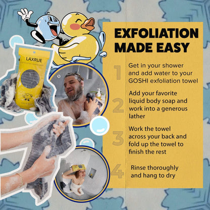 Laxrue™japanExfoliating Shower Towel
