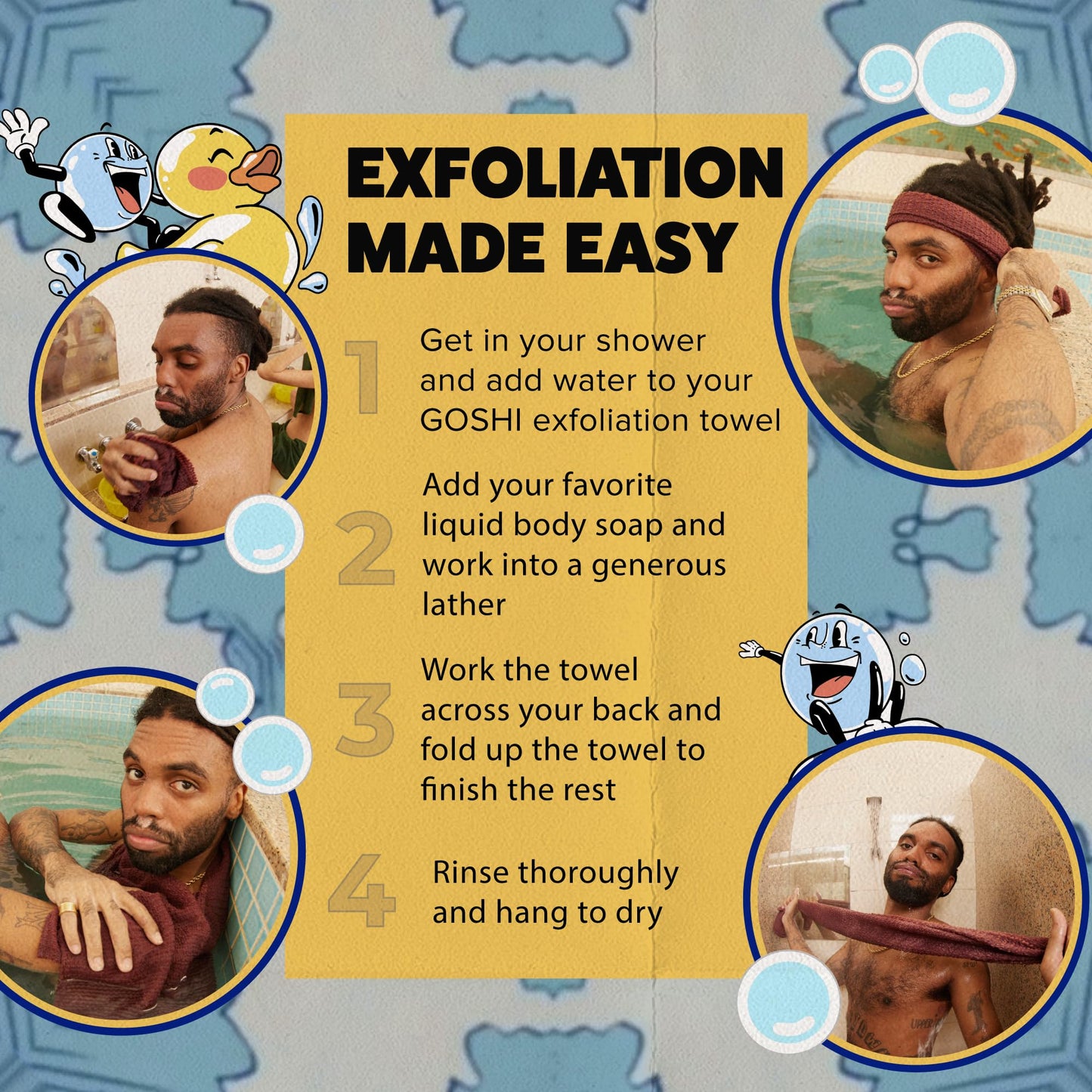 Laxrue™japanExfoliating Shower Towel