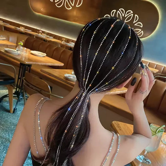 Diamond Headband Aristocratic Style Princess Temperament Niche Design Exquisite for Women Girls