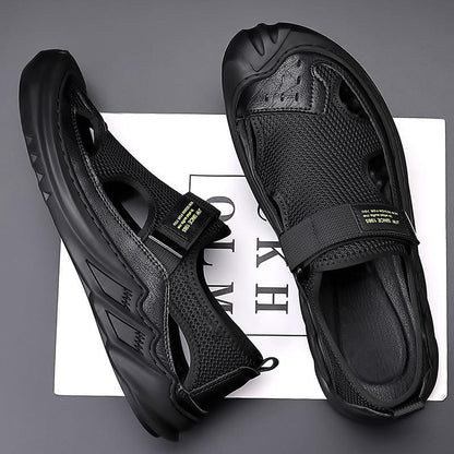 Men's Buckled Knitted Orthopaedic Sandals
